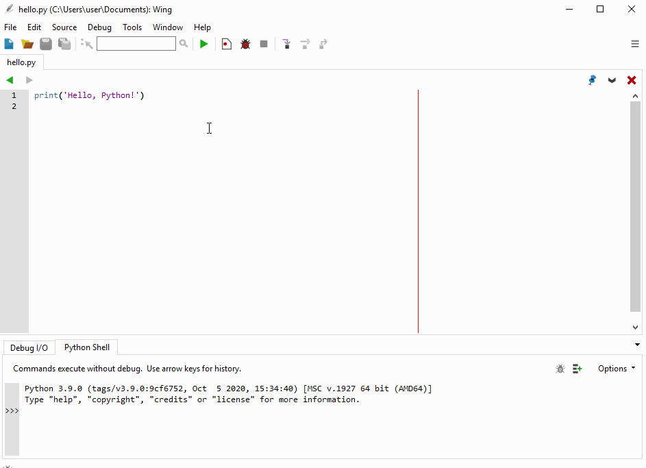 Wing IDE 101 для Python у Windows