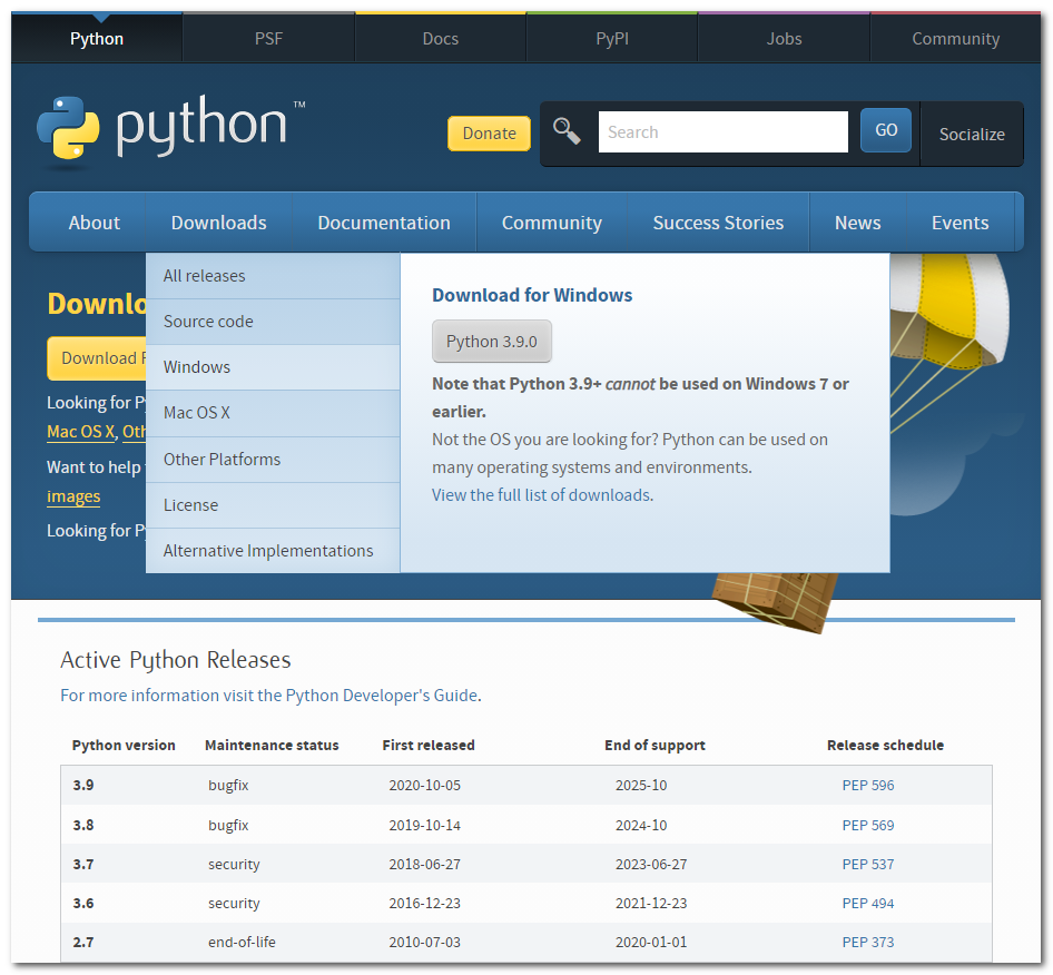 Офіційний сайт Python